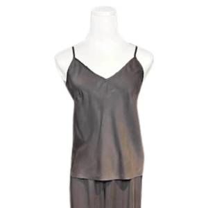 NEW MICHELLE JONAS women's silk bias camisole in faded black